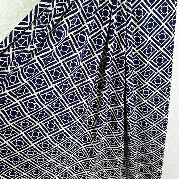 JB by Julie Brown Dresses & Skirts - JB Julie Brown wrap dress Maxi S Blue White Bamboo Print